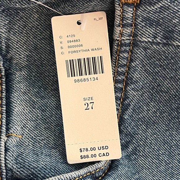 NWT Anthropologie x Pilcro Everyday Denim Short - Forsynthia Wash - Picture 10 of 13